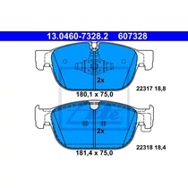 VOLVO ALKATRÉSZ : 31445975-31476722-31665288-31499905 - Fékbetét, első 345 mm, 18&quot; - 366 mm, 19&quot;