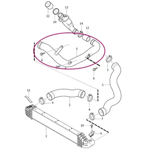 Kép 2/2 - VOLVO ALKATRÉSZ : 30778732 - Turbócső motor alatt