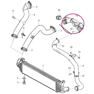 Kép 2/2 - VOLVO ALKATRÉSZ : 31219084 - Turbócső - D4164T ( Két leágazás)