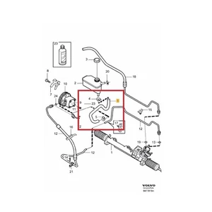 Kép 2/2 - VOLVO ALKATRÉSZ : 30645081 -Szervócső, tartály-szivattyú között