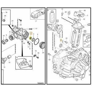 Kép 2/2 - VOLVO ALKATRÉSZ : 9143885 - Szimmering, kézi váltó AWD és szöghajtómű