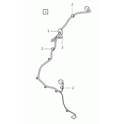 VOLVO ALKATRÉSZ : 30786217 - Kábelköteg, csomagtér ajtóhoz