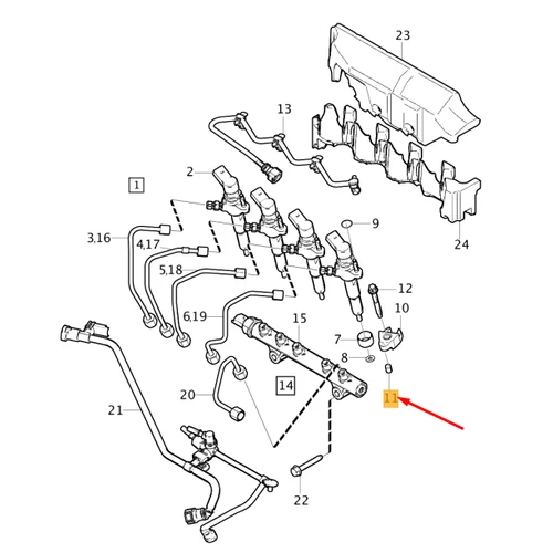 VOLVO ALKATRÉSZ : Porlasztó lefogatóhoz távtartó , D4162T 31321478