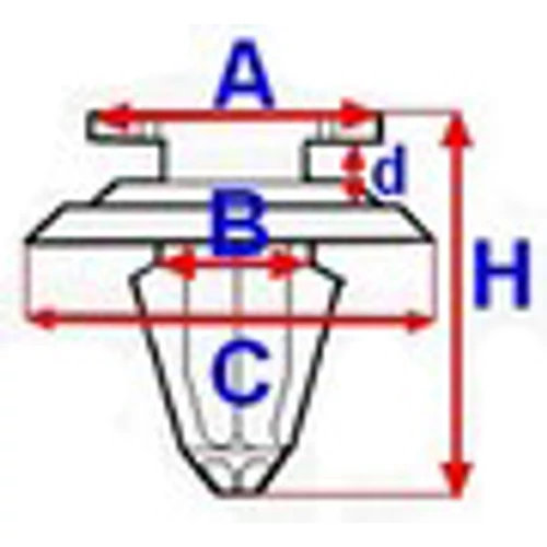 VOLVO ALKATRÉSZ : 30653441 - Kárpit patent (10 db)