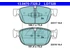 VOLVO ALKATRÉSZ : 31445975-31476722-31665288-31499905 - Fékbetét, első 345 mm, 18&quot; - 366 mm, 19&quot; (Kerámia bevonatos)